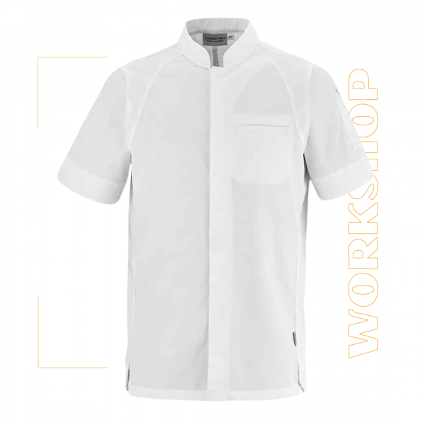 BASIL VESTE DE CUISINE MANCHES COURTES