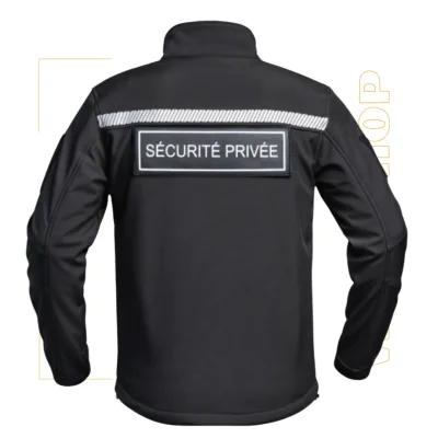 Veste Shoftshell Noir de Sécurité