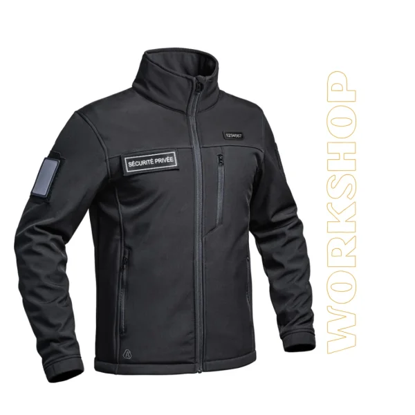 Veste Softshell SÉCU-ONE flap Sécurité Privée