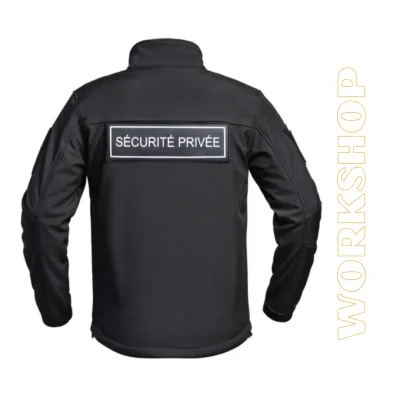 Veste Softshell SÉCU-ONE flap Sécurité Privée