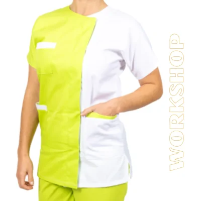 Tunique TALIA bicolore Blanc/Lime