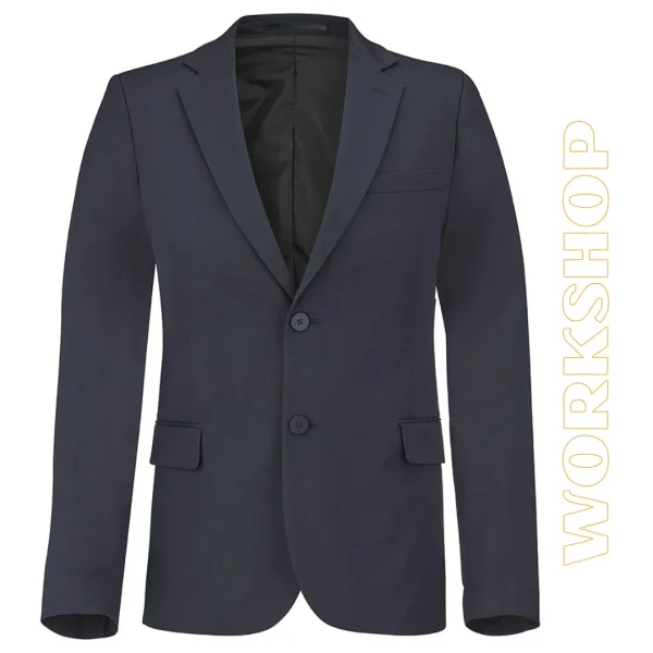 KONTIR VESTE DE COSTUME POUR HOMME MARINE