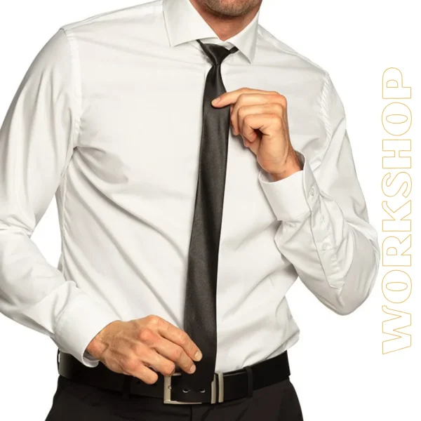 CRAVATE SATINEE NOIR