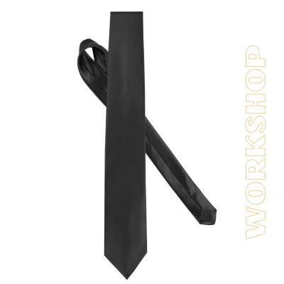 CRAVATE SATINEE NOIR