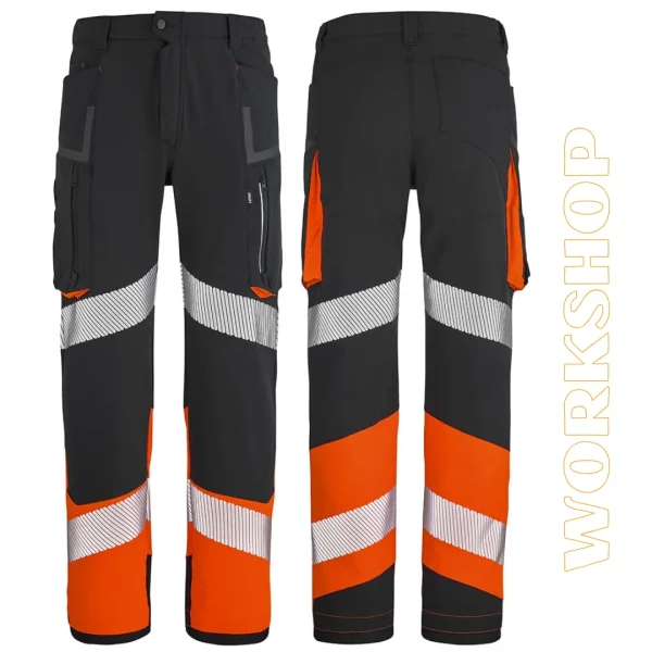HEMERA PANTALON - NOIR / ORANGE FLUO