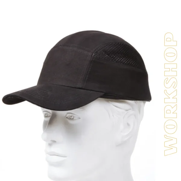 Casquette anti-heurt aérations sur les côtés visière 7cm
