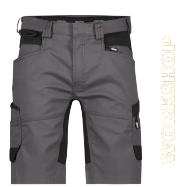 AXIS Bermuda de travail avec stretch gris/noir
