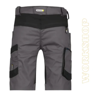 AXIS Bermuda de travail avec stretch gris/noir... | Workshop Boutique