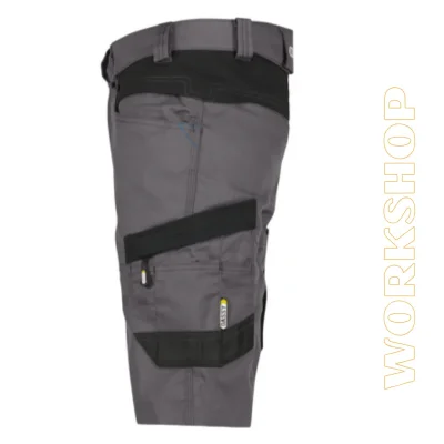 AXIS Bermuda de travail avec stretch gris/noir... | Workshop Boutique