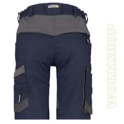 AXIS Bermuda de travail avec stretch marine/gris