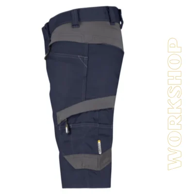 AXIS Bermuda de travail avec stretch marine/gris