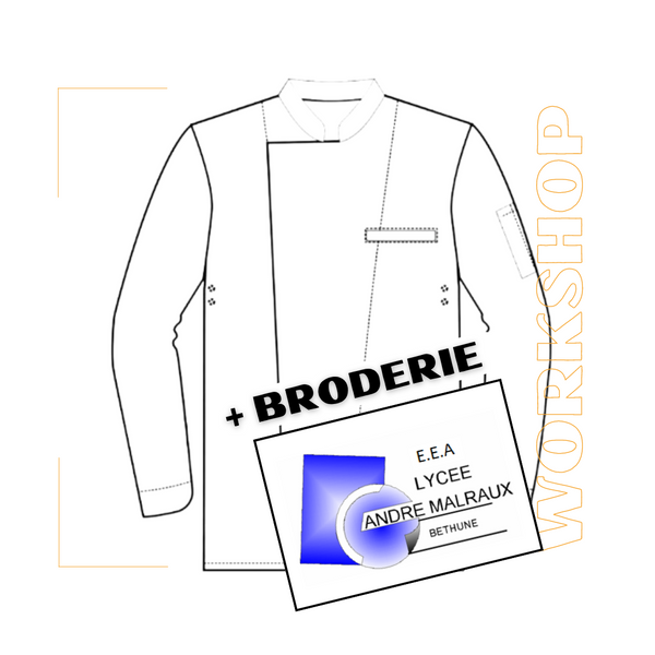 Veste Alex Manches Longues Blanche + Broderie