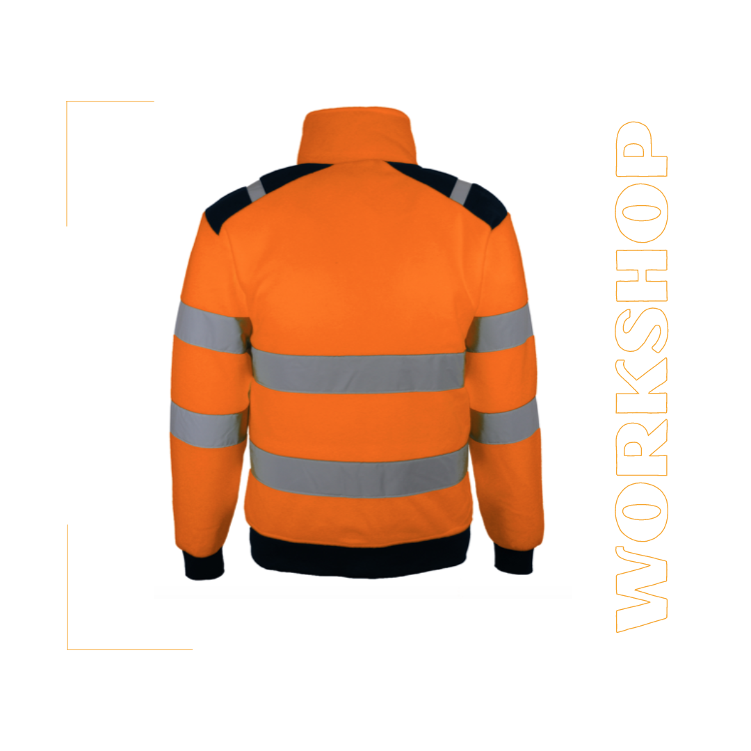 Veste polaire haute visibilité orange - POLGO