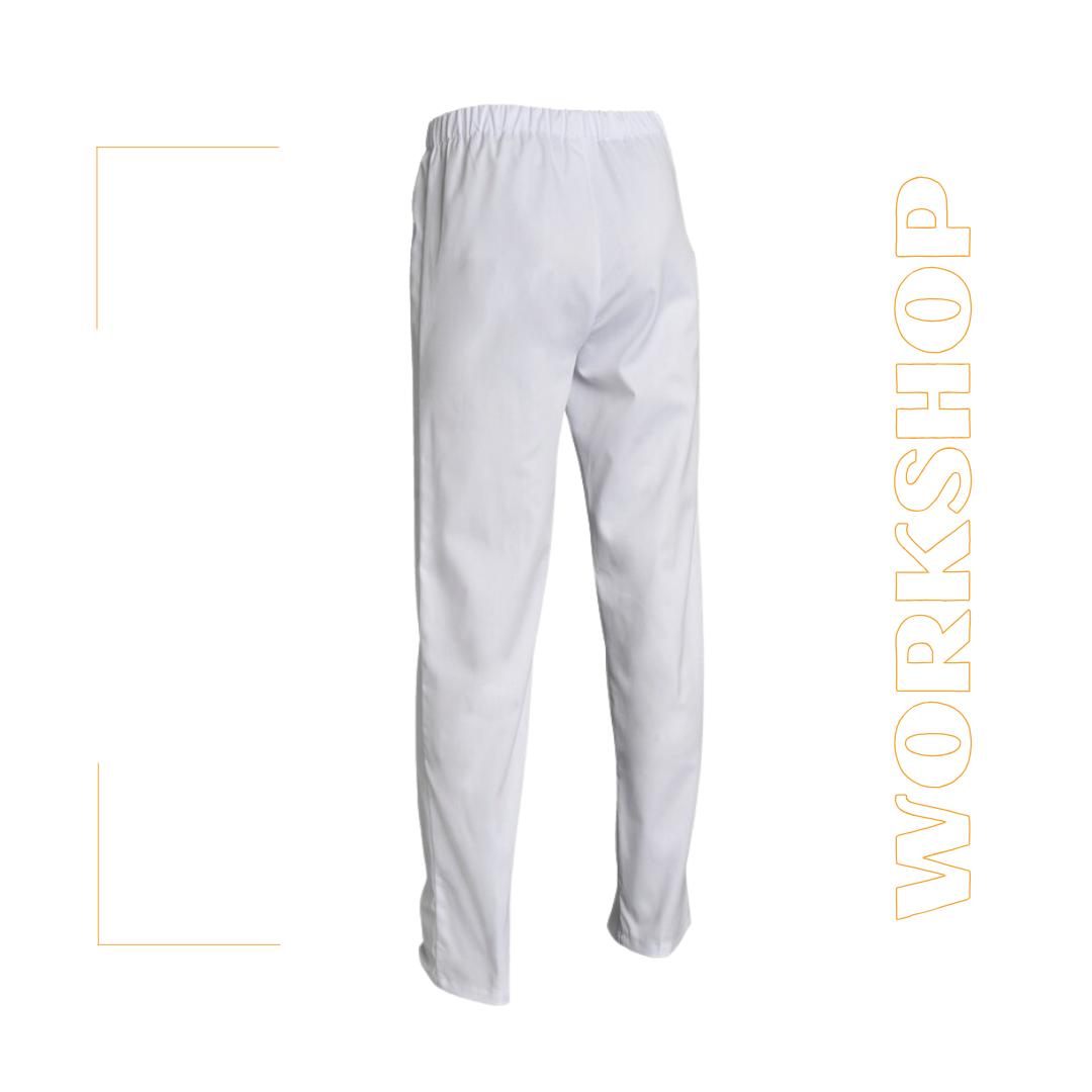 Pantalon ANDRE mixte blanc