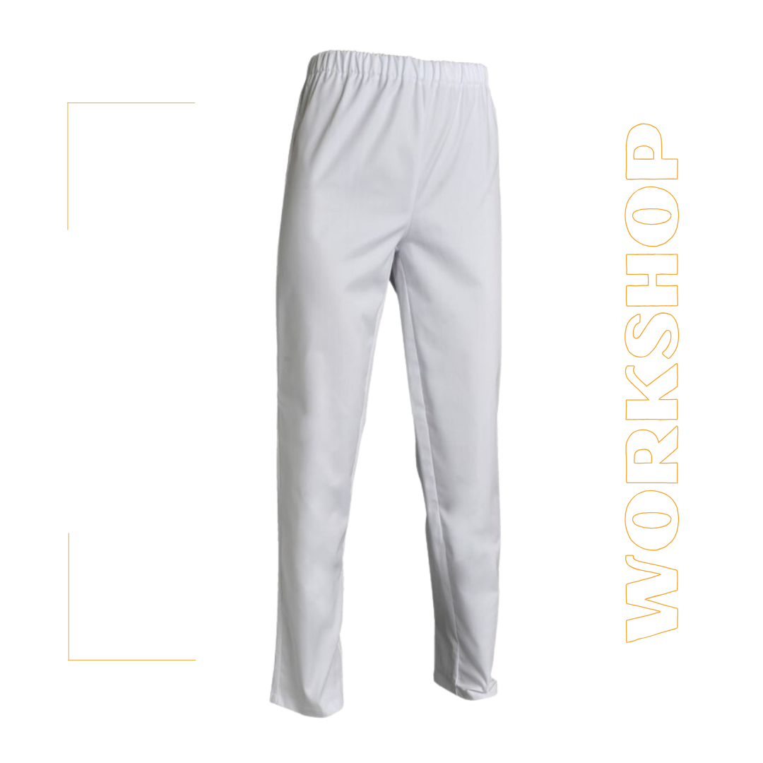 Pantalon ANDRE mixte blanc