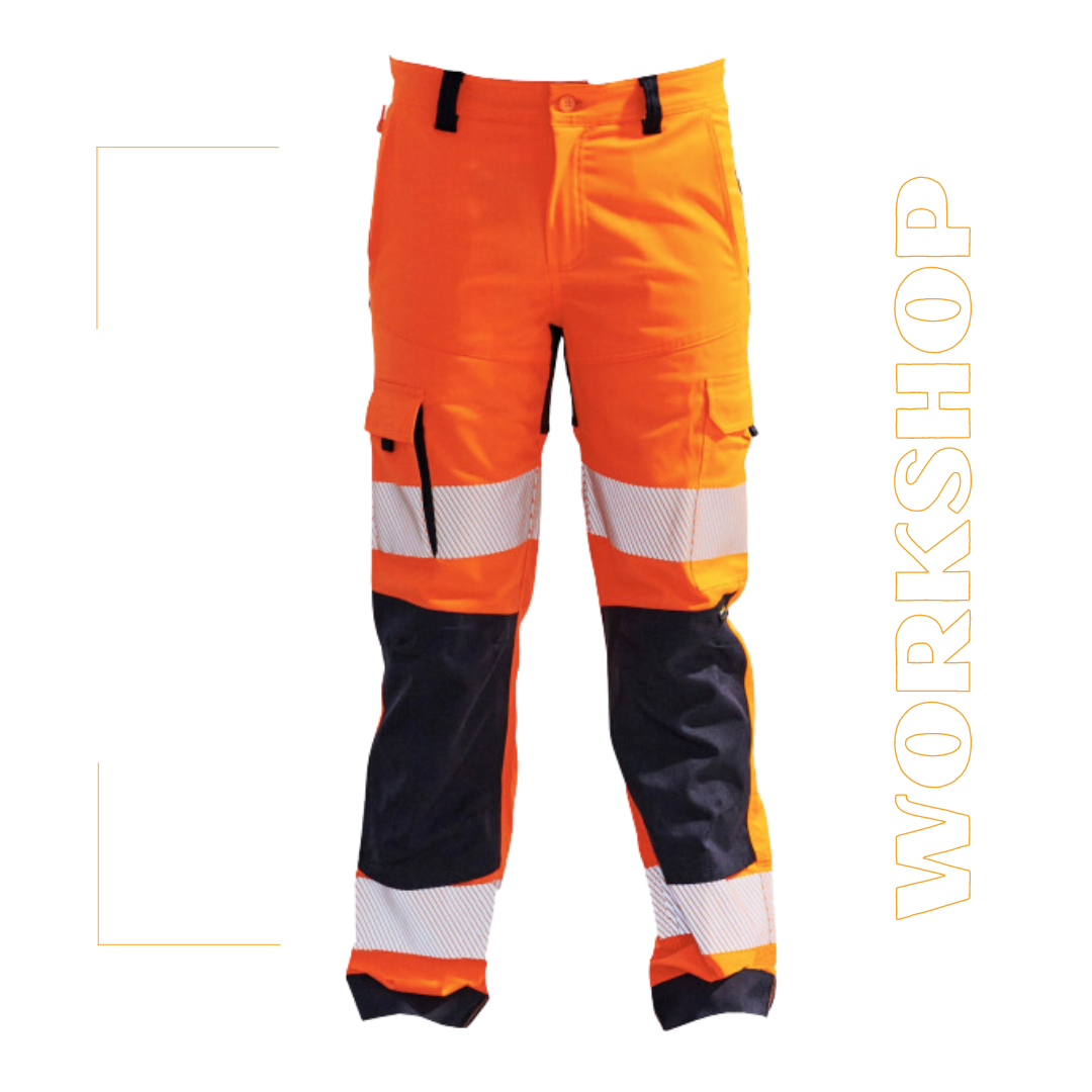 Pantalon haute visibilité Marine/Orange - PBV