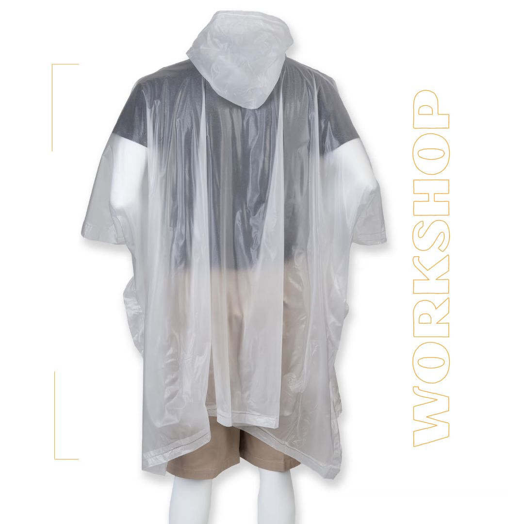 Poncho de pluie transparent