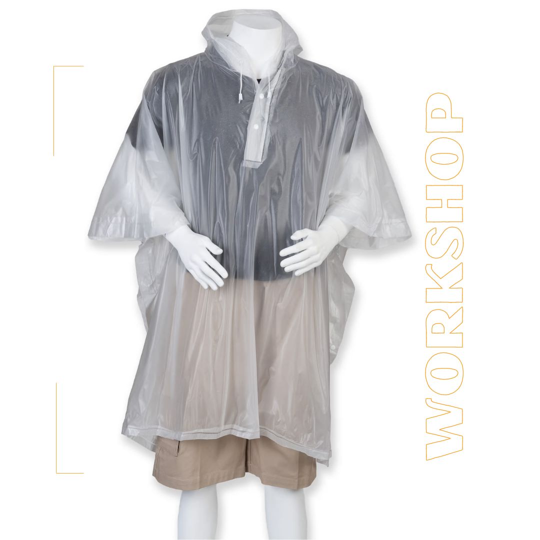 Poncho de pluie transparent