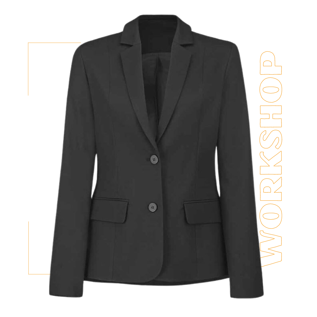 Veste Femme 2 boutons CORTADO Noir