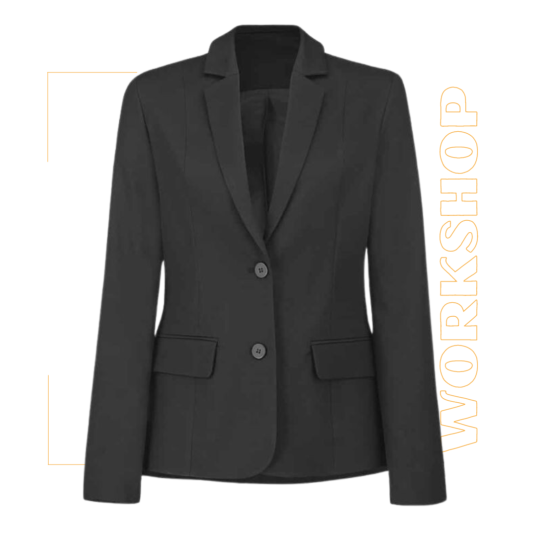 Veste Femme CORTADO Noir + Broderie